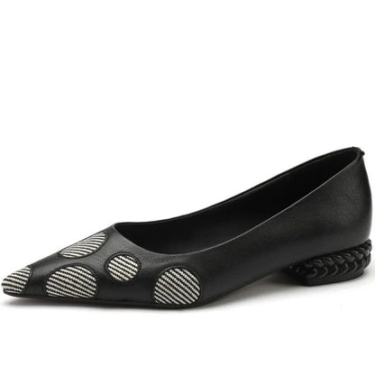 Retro Sheepskin Slingback Shoes