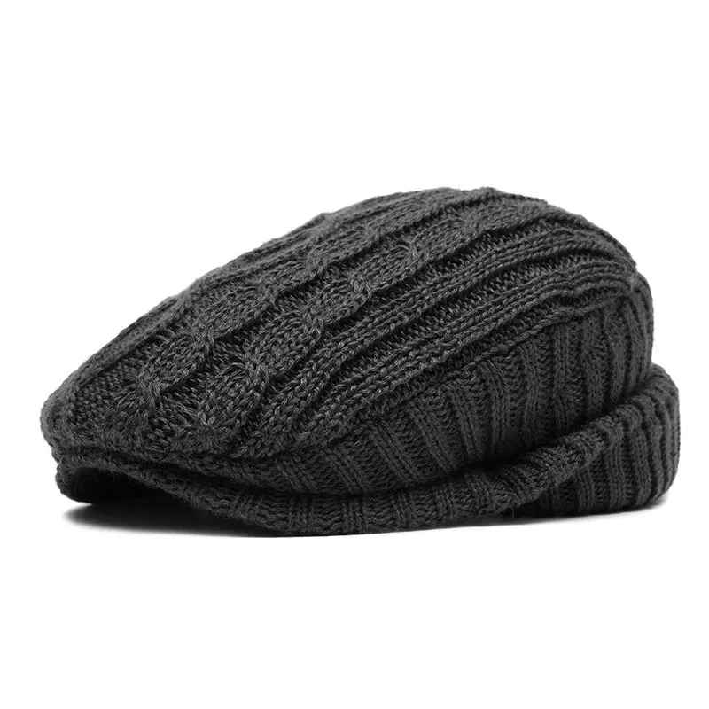 Knitted Wool Beret Cap