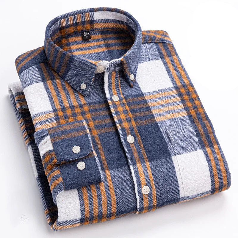 Herringbone Casual Long Sleeve
