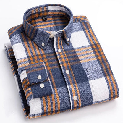 Herringbone Casual Long Sleeve