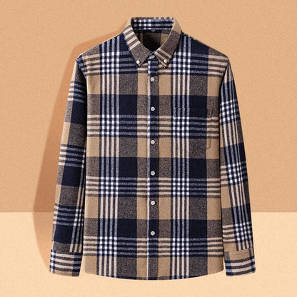 Herringbone Casual Long Sleeve