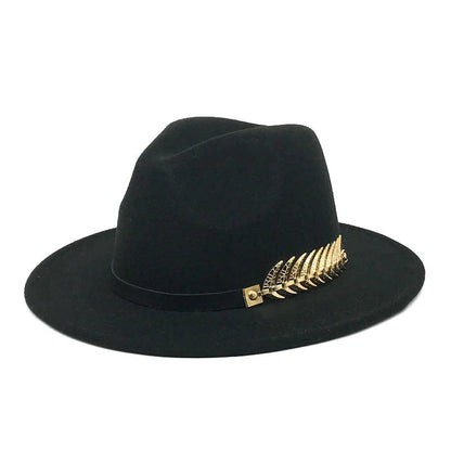 Leaf Buckle Jazz Hat