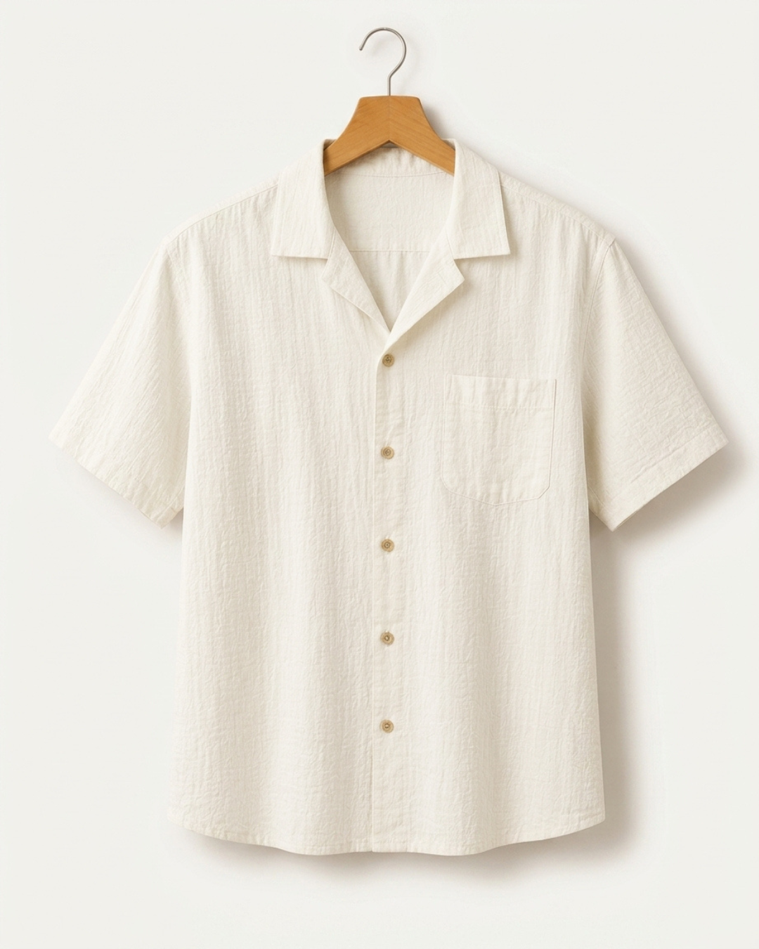 Linen Camp Collar Shirt