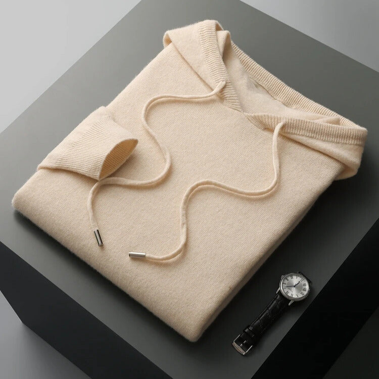 Merino Wool Hooded Sweatshirt