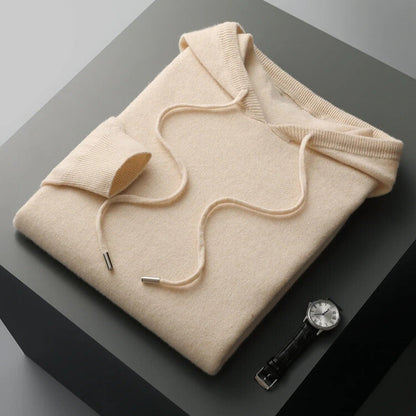 Merino Wool Hooded Sweatshirt