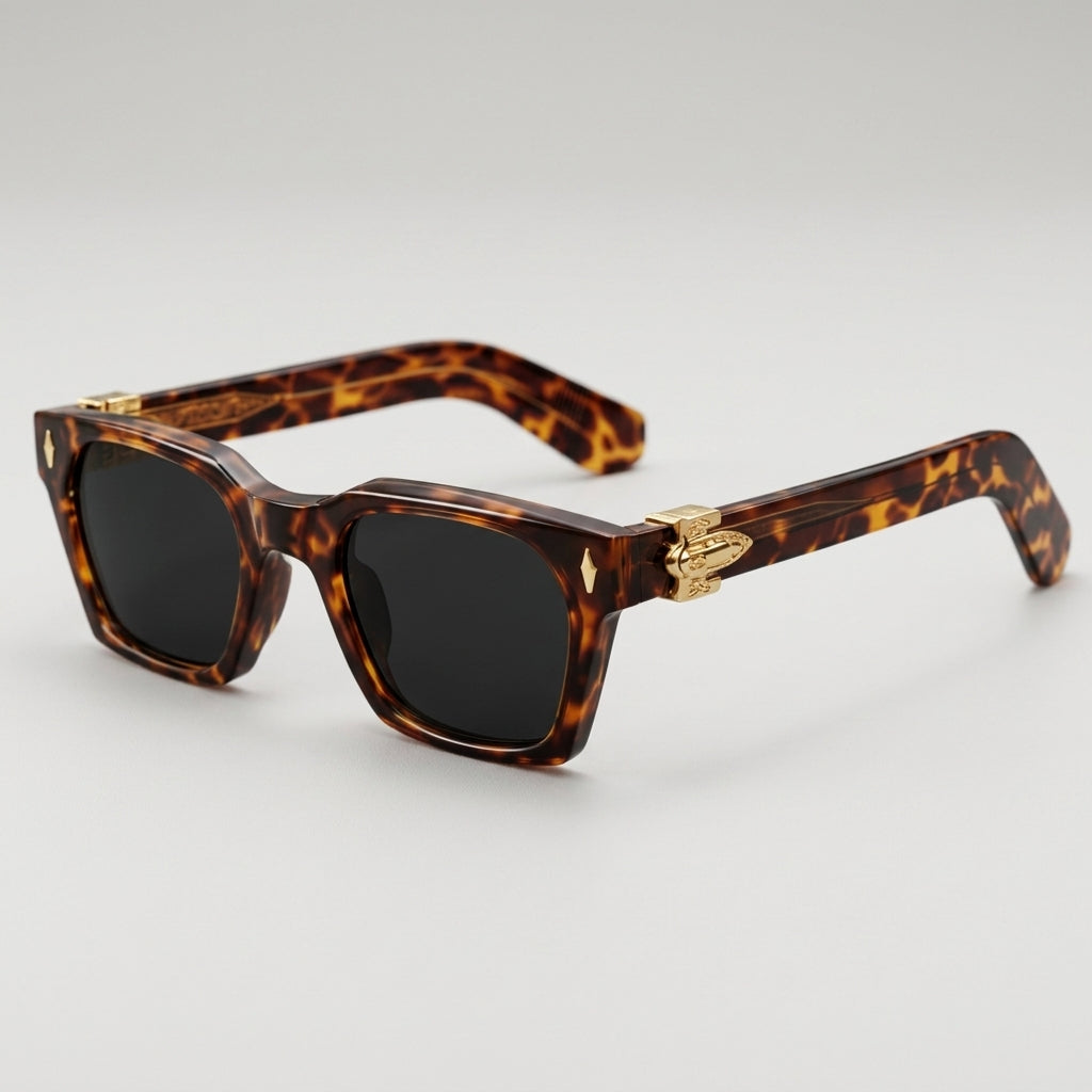 Vintage Gold Carved Eyewear