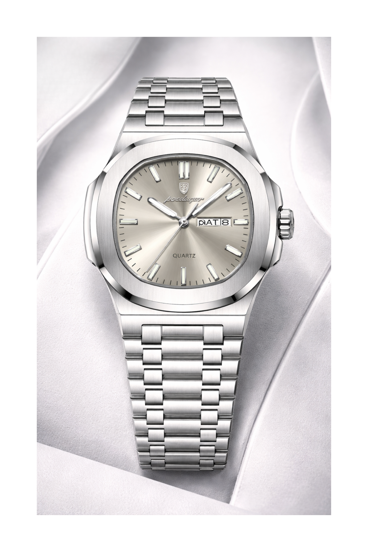 Poedagar Luxury Square Watch