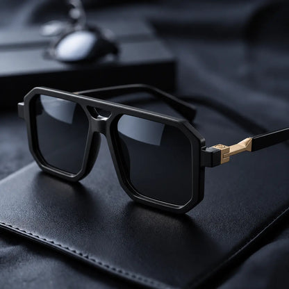 Vintage Square Pilot Sunglasses