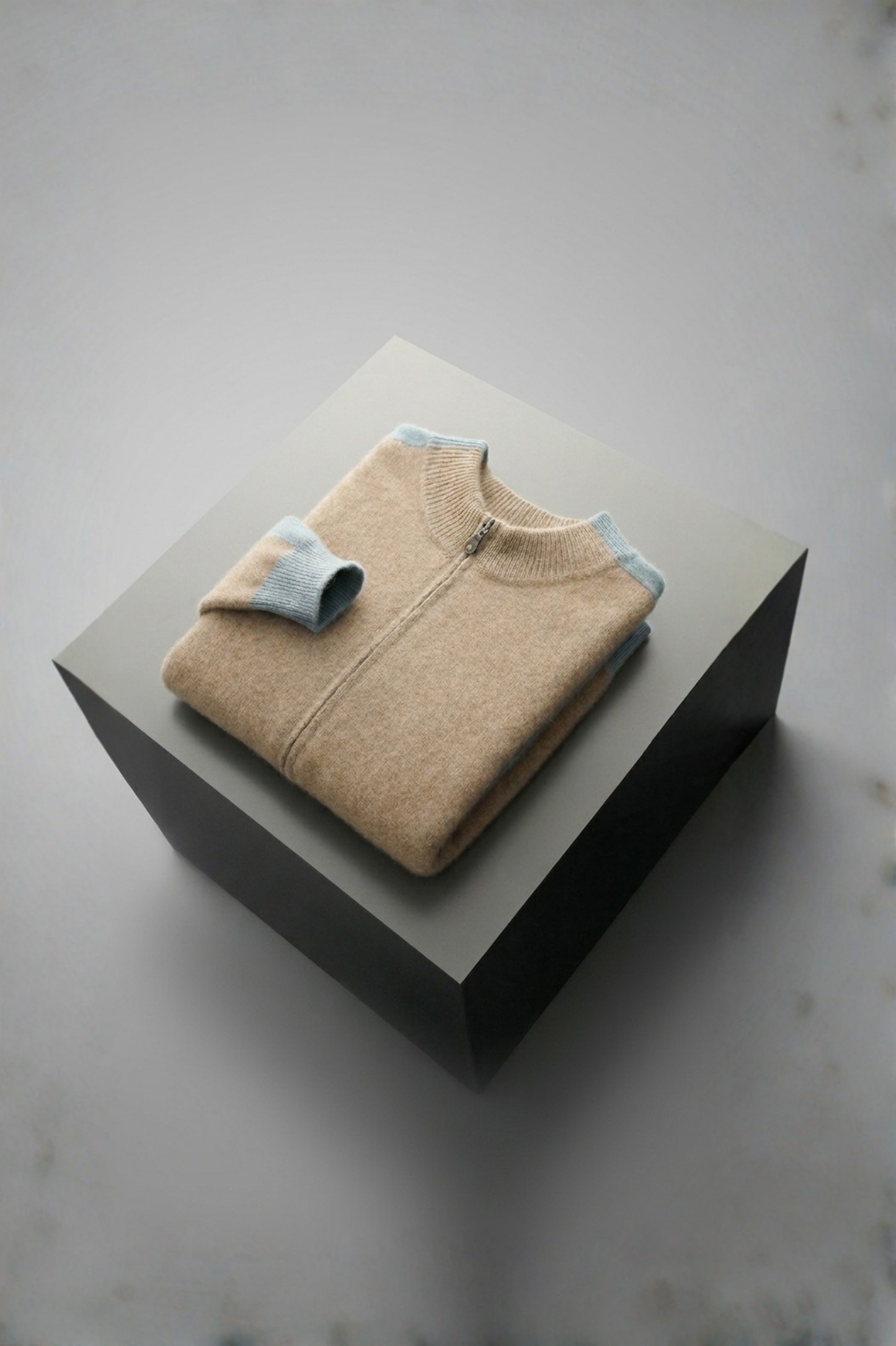 Merino Wool Zip Cardigan