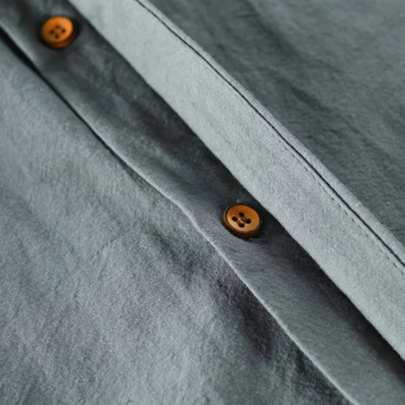 Vintage Collar Linen Shirt