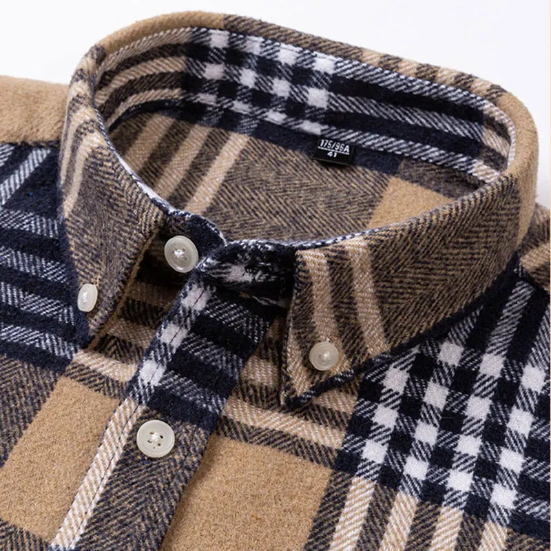 Herringbone Casual Long Sleeve