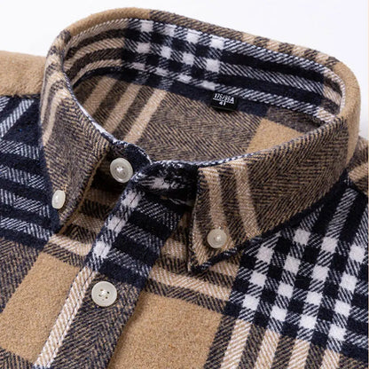 Herringbone Casual Long Sleeve