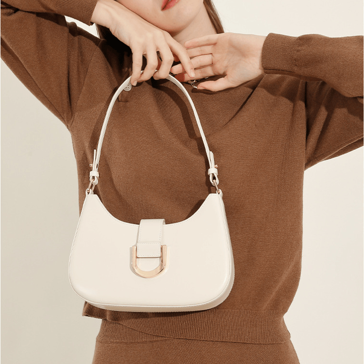 Leather Dumpling Crossbody Bag