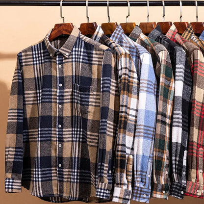 Herringbone Casual Long Sleeve