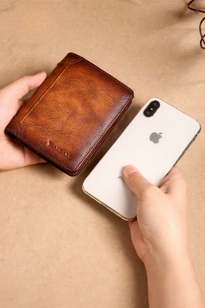 Leather Trifold Wallet