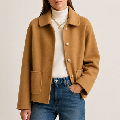 Doll Collar Woolen Coat