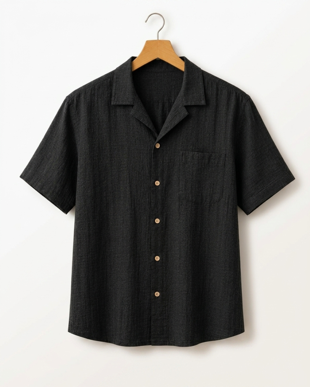 Linen Camp Collar Shirt