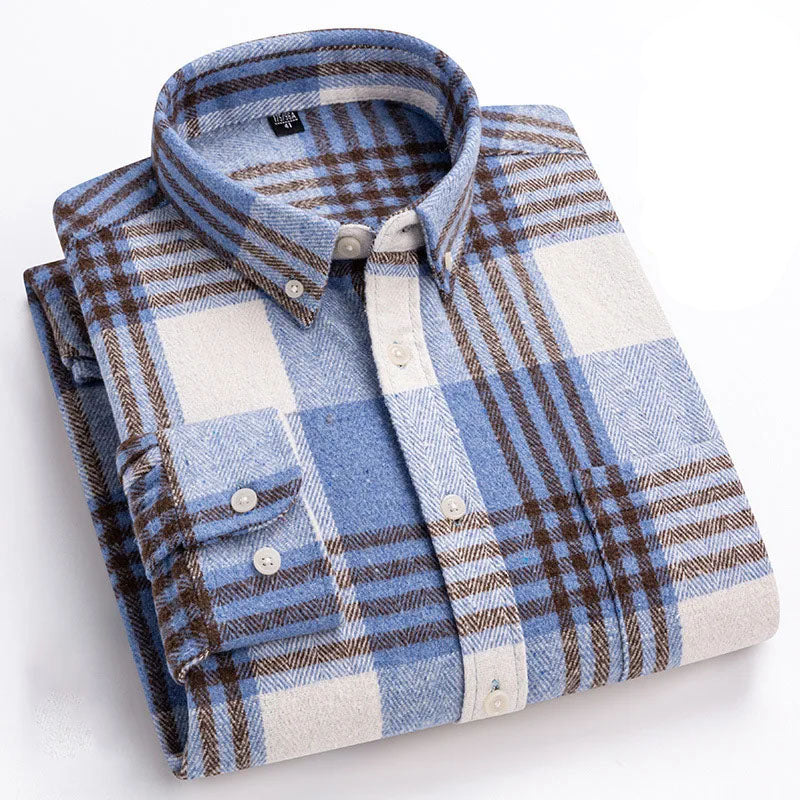 Herringbone Casual Long Sleeve