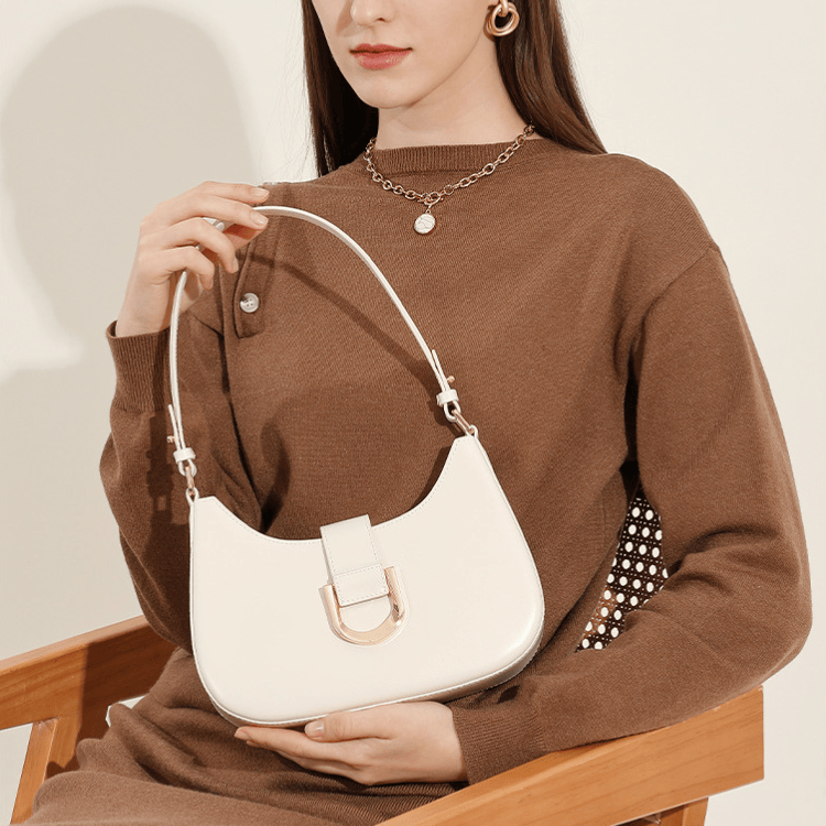 Leather Dumpling Crossbody Bag
