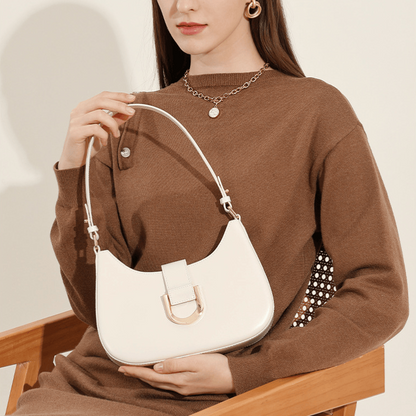 Leather Dumpling Crossbody Bag