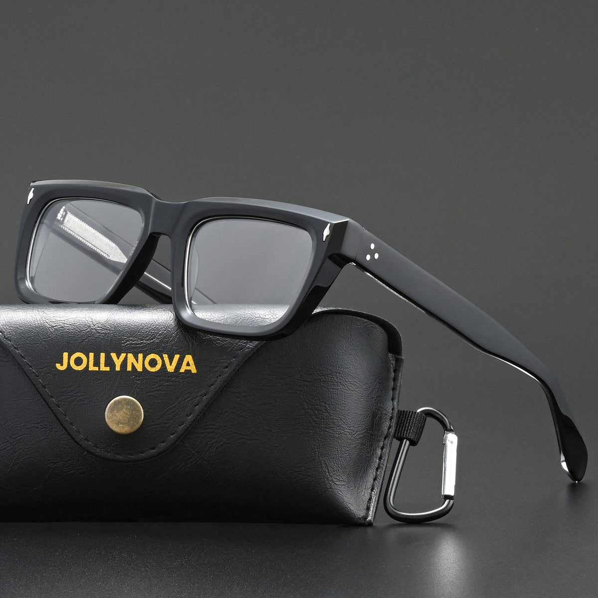 Thick Rectangular Acetate Eyeglasses