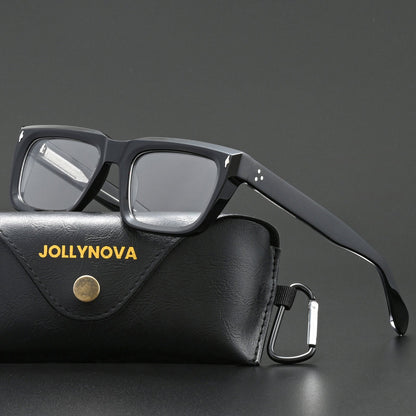 Thick Rectangular Acetate Eyeglasses