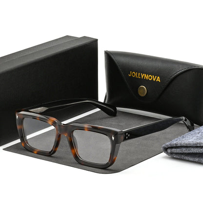 Thick Rectangular Acetate Eyeglasses