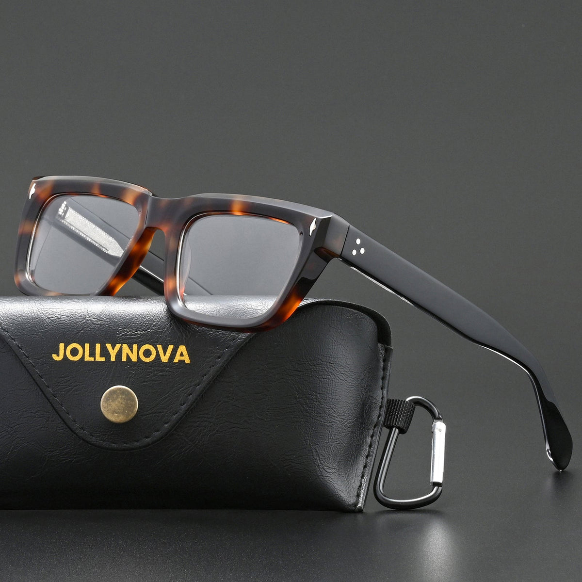 Thick Rectangular Acetate Eyeglasses