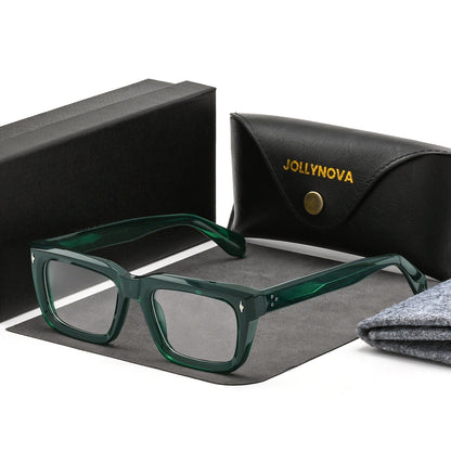 Thick Rectangular Acetate Eyeglasses