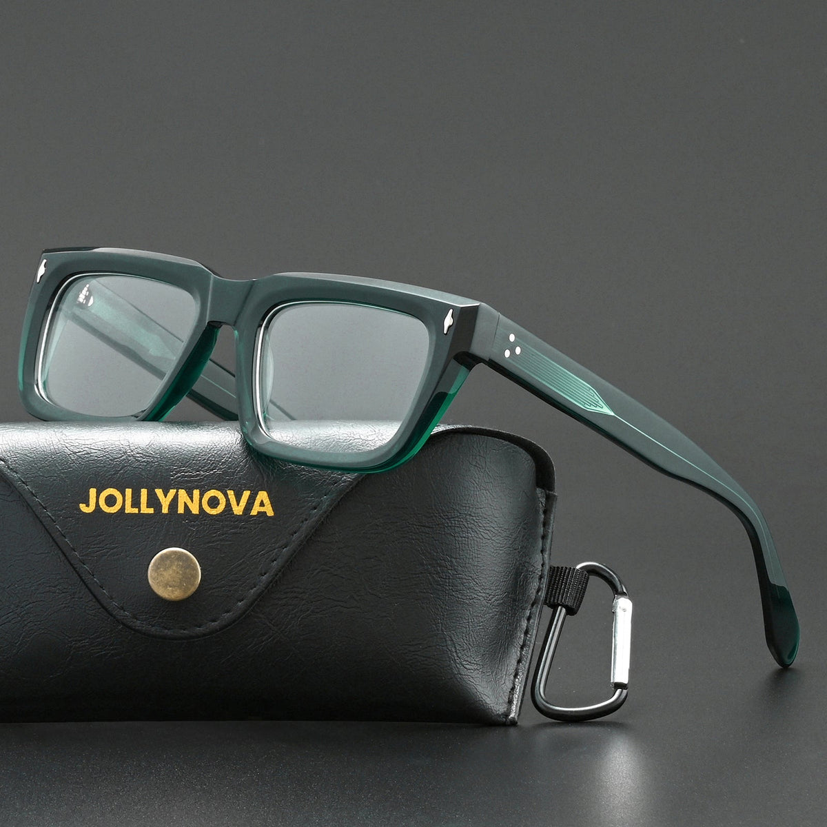 Thick Rectangular Acetate Eyeglasses
