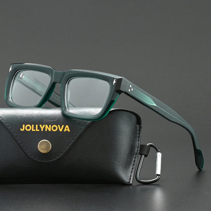 Thick Rectangular Acetate Eyeglasses