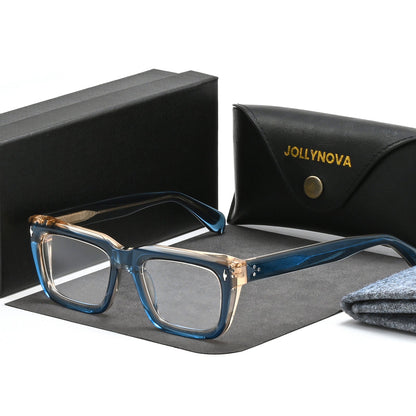 Thick Rectangular Acetate Eyeglasses