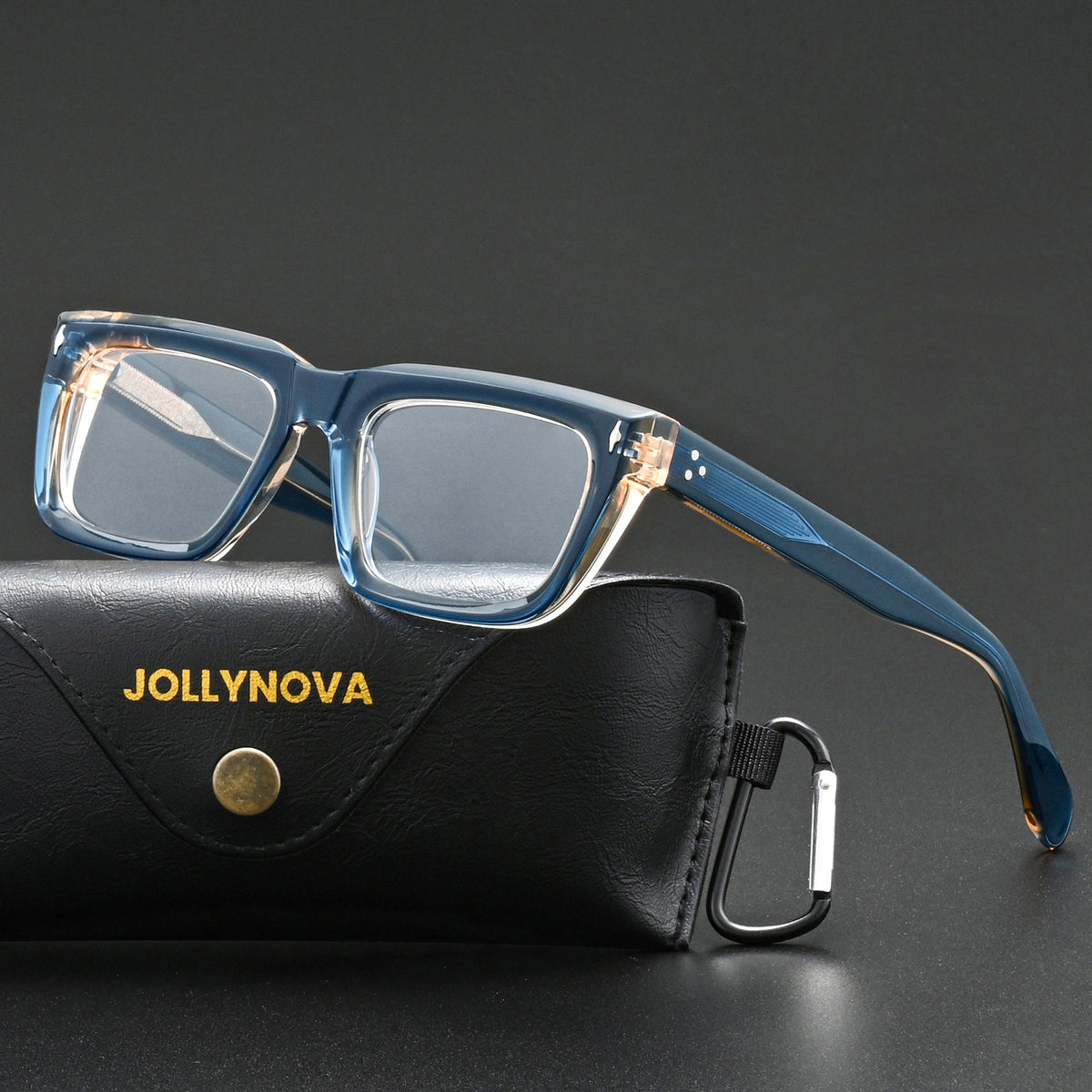 Thick Rectangular Acetate Eyeglasses