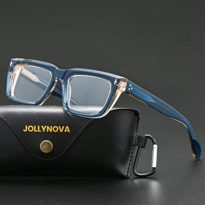 Thick Rectangular Acetate Eyeglasses