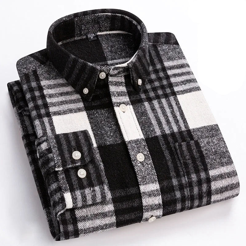 Herringbone Casual Long Sleeve