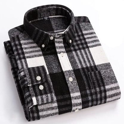 Herringbone Casual Long Sleeve