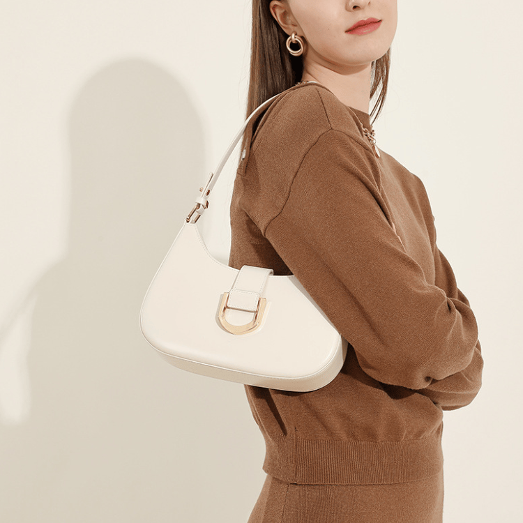Leather Dumpling Crossbody Bag