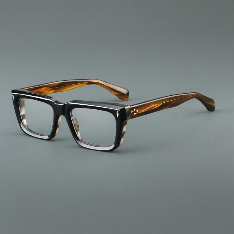 Thick Rectangular Acetate Eyeglasses