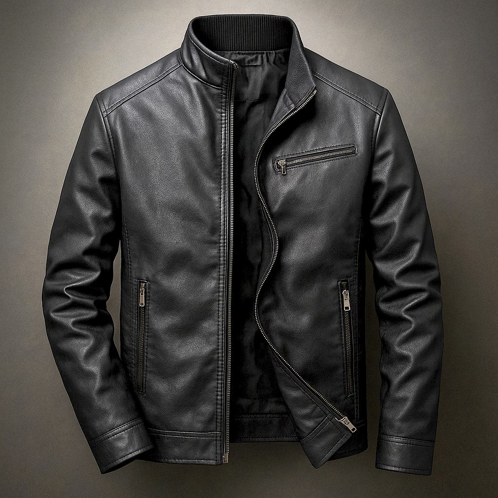 Slim Fit Leather Jacket
