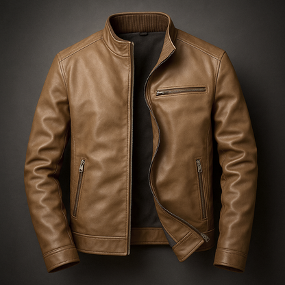 Slim Fit Leather Jacket