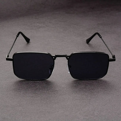 Retro Metal Rectangle Sunglasses