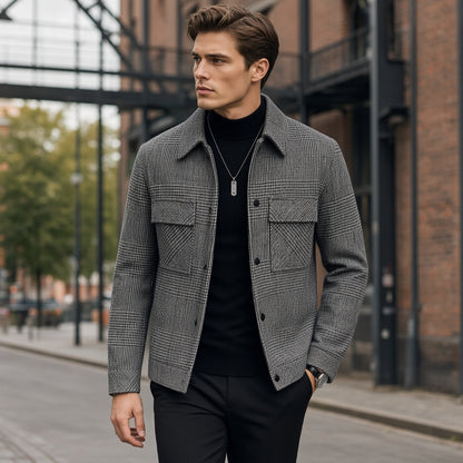Slim-Fit Woolen Jacket