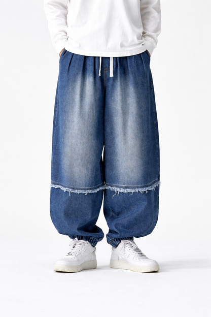 Loose Denim Harem Jeans