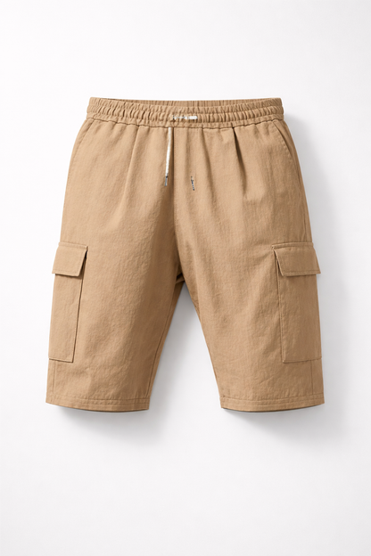 Linen Cargo Shorts