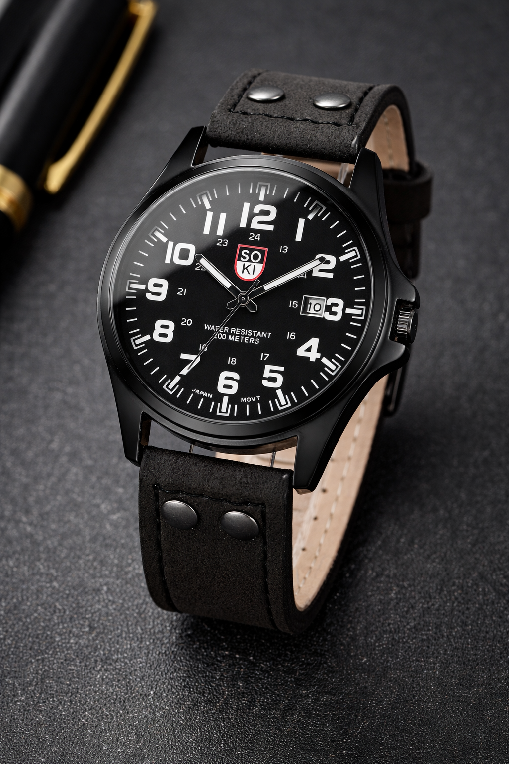 Leather Strap Casual Watch
