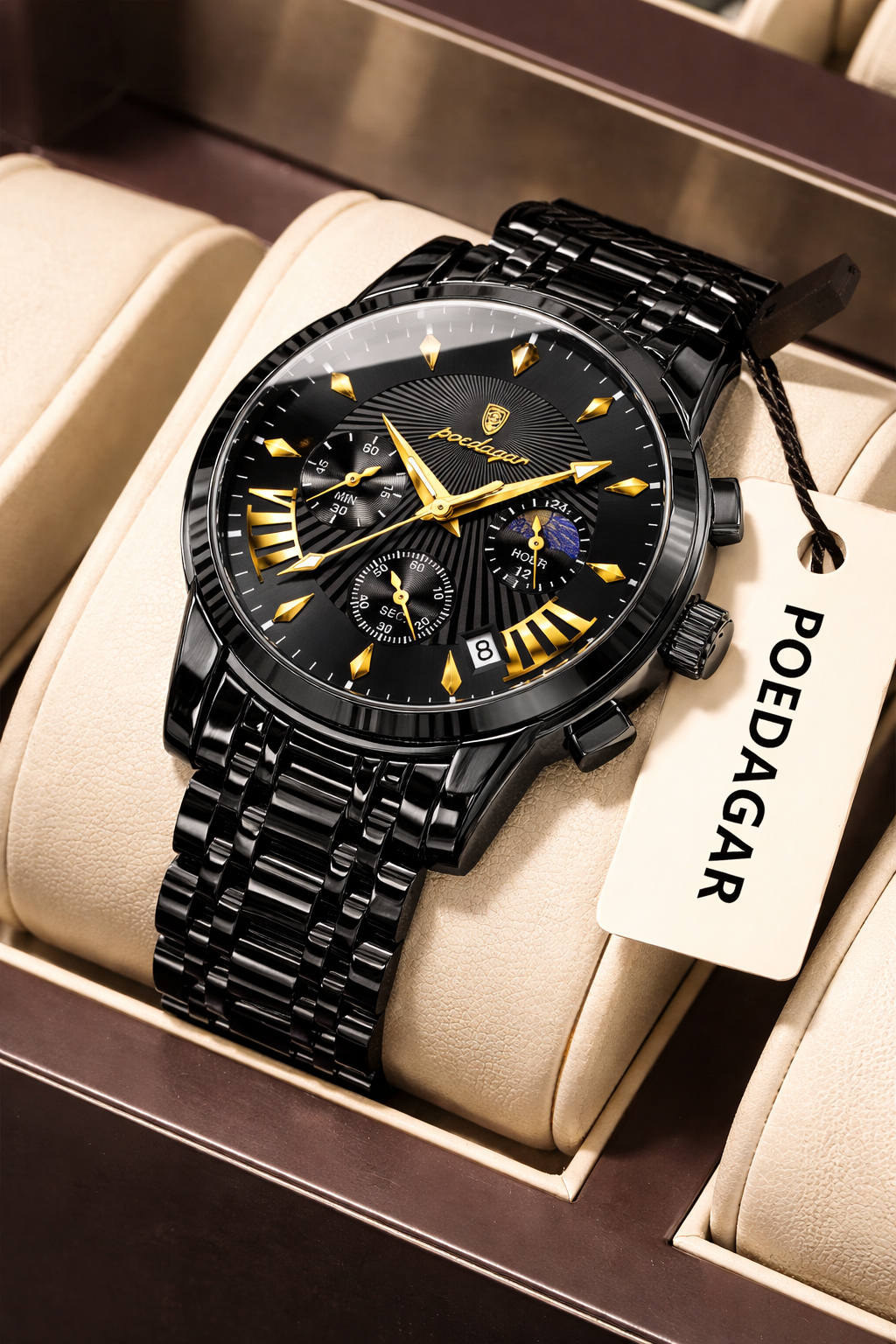 Tactical Stainless Steel Wristwatch