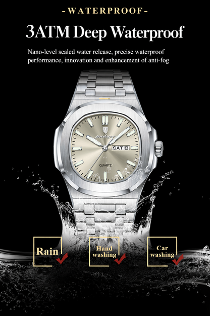 Poedagar Luxury Square Watch