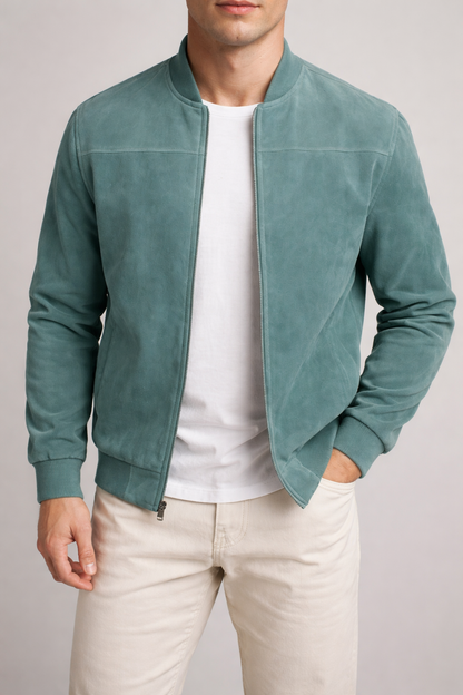 Suede Zipper Jacket
