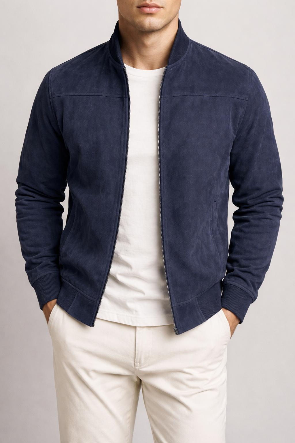 Suede Zipper Jacket