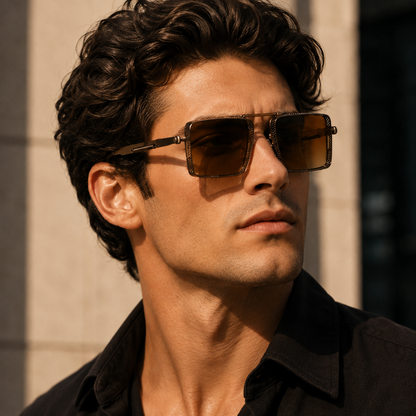 Punk Style Hollow Sunglasses